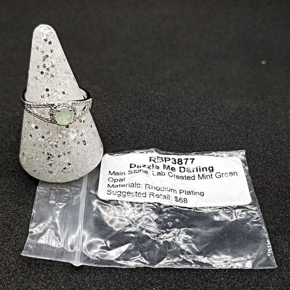 Opal Ring Green Size 9 Ring Bomb Party - Picture 4 of 4